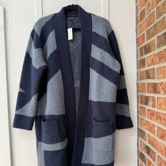 Banana Republic Blue Coat Sweater, New with tags - Navy and Blue, size L - Picture 1 of 6